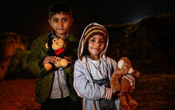 Ellos son Mamood y Zahara, refugiados Sirios en Croacia, en un centro de recreo. Fotos unicef/un/GEORGIEV 