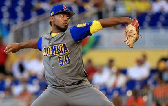 Dayan Díaz, pelotero colombiano del registro de los Astros de Houston. FOTO ARCHIVO