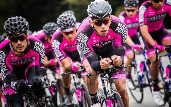 Molano, otro velocista criollo que espera brillar en élite del pedal, como lo hacen Fernando Gaviria y Álvaro Hodeg. FOTO CORTESÍA 