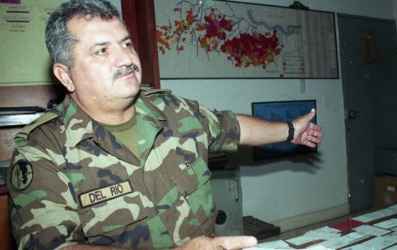 El general (r) Rito Alejo del Río purga una condena de 25 años en la Escuela de Caballería por el homicidio en persona protegida, el campesino Mariano López Mena. FOTO Colprensa