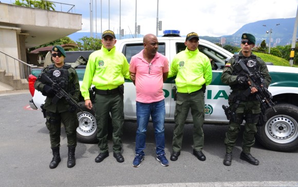 “El Profe” fue capturado en Montería. FOTO CORTESÍA POLICÍA
