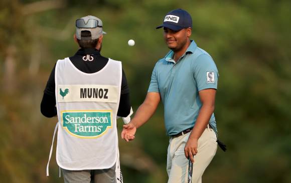El colombiano Juan Sebastián Muñoz está listo para el inicio del Master de Augusta. FOTO AFP