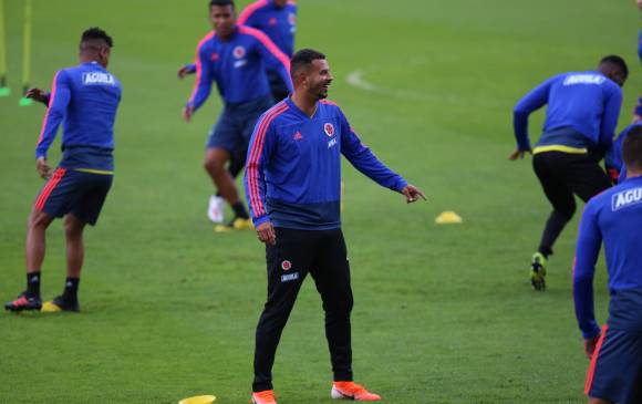 Edwin Cardona marcó ayer, de penal, en el partido preparatorio de la Tricolor contra las inferiores de Millonarios. FOTO Colprensa