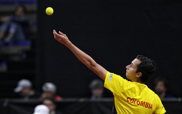 Daniel Galán fue clave en la clasificación de Colombia a la final de la Copa Davis. FOTO COLPRENSA 