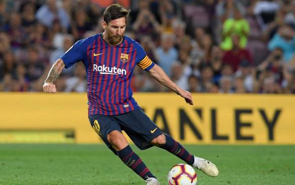 Lionel Messi, delantero del Barcelona. FOTO AFP