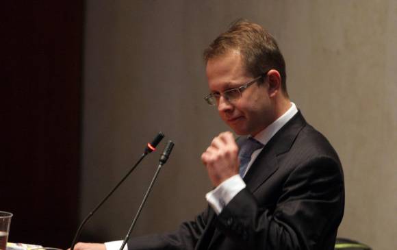 El exministro Andrés Felipe Arias, durante su juicio. FOTO Colprensa