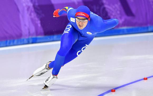 En Utah, Pedro Causil y otros patinadores colombianos, en representación de ocho ligas, buscan mejorar sus marcas. FOTO afp