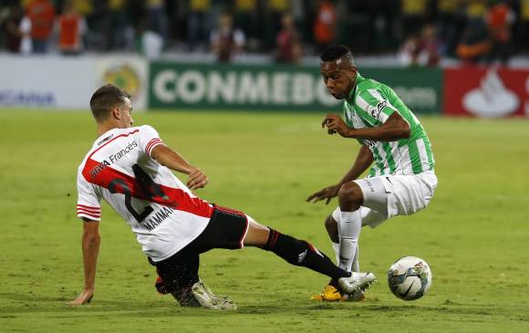Nacional dominó el primer tiempo y pudo marcar más de un gol. El segundo tiempo River se recuperó y logró el empate. FOTO JUAN ANTONIO SÁNCHEZ