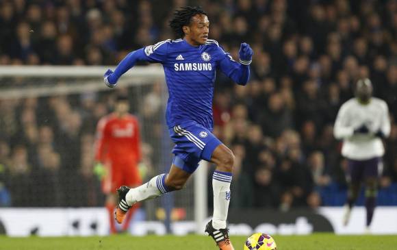 Juan Guillermo ingresó a los 79 minutos en lugar del brasileño Willian. FOTO AFP