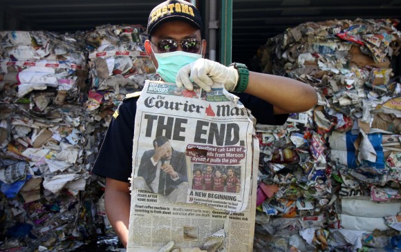 Contenedores de basura proveniente de Australia que Indonesia rechazó argumentando que contenía residuos tóxicos. Malasia también ha cerrado sus puertas a basuras de ese país. FOTO Reuters