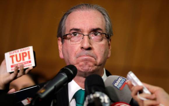 Eduardo Cunha, suspendido presidente de la Cámara de Diputados de Brasil, renunció en polémica por cuentas. FOTO reuters
