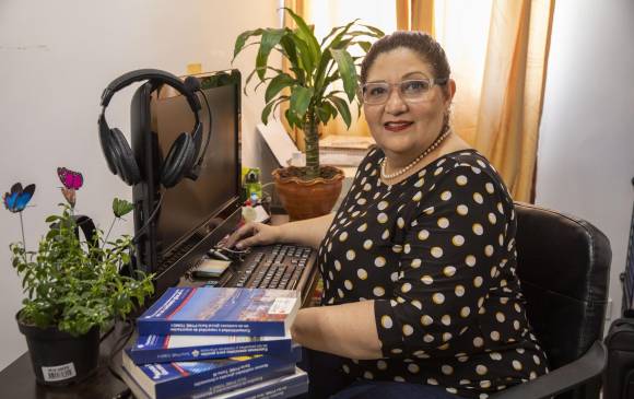 La venezolana Yanyn Rincón Quintero es profesora universitaria . FOTO Edwin Bustamante
