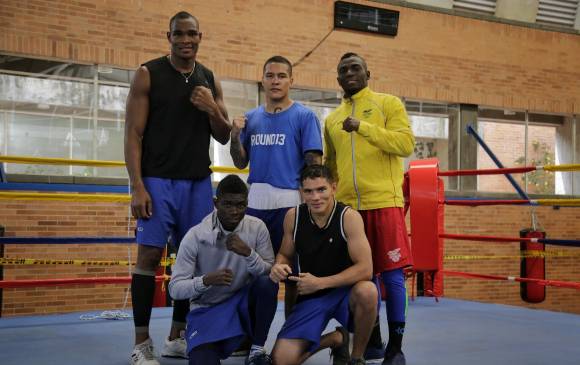 Cristian Salcedo - John Lenon Gutièrrez - Jorge Vivas - Yuberjen Martínez - Ceiber Ávila FOTO colprensa