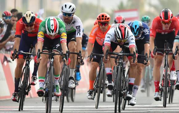 Viviani, de 30 años, y Gaviria, de 24, también tienen una “buena amistad”, como dijo el paisa en días recientes. El primero ostenta 70 victorias profesionales; el segundo, 37. FOTO AFP