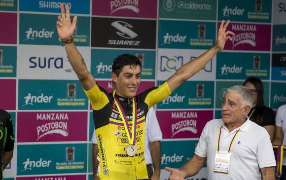 Óscar Quiroz de Coldeportes Zenu ganó la tercera etapa del Clásico RCN. FOTO ARCHIVO EC
