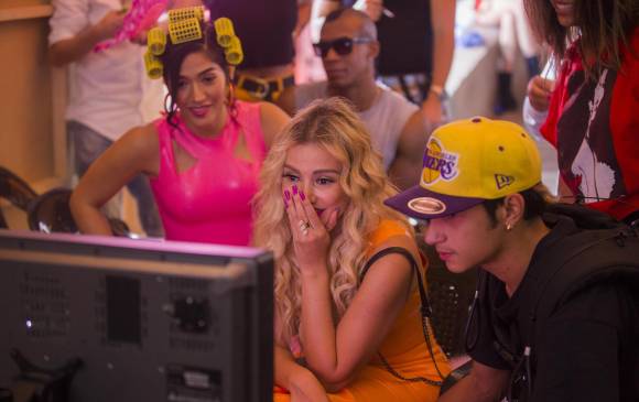 En abril de 2019 se rodó el videoclip “Te quedaste solo”, de Farina y Fanny Lu. La grabación se hizo en la sede de 36 Grados, productora de Medellín que ha hecho trabajos para J Balvin, Ozuna, Bad Bunny y Nicky Jam. FOTO Carlos velásquez