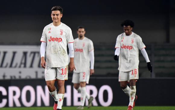 El colombiano Juan Guillermo Cuadrado jugó los 90 minutos del duelo ante Hellas Verona. FOTO AFP