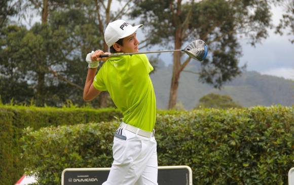 Pablo Valencia, campeón nacional infantil de la categoría 14-15 años, es una de las figuras que tendrá la Copa Camilo Villegas durante el fin de semana en el Club Campestre. FOTO cortesía