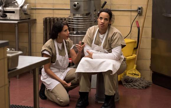 Dasha Polanco, Elizabeth Rdríguez y Selenis Leyva (detalle), tres de las latinas de Orange is the New Black. FOTOS cortesía NETFLIX