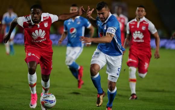 Santa Fe y Millonarios disputarán el clásico capitalino en la última fecha del Todos Contra Todos de la Liga Águila. FOTO COLPRENSA