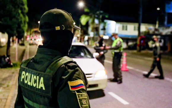 En Itagüí, uno de los tres municipios del Valle de Aburrá con incremento de homicidios, las autoridades aumentaron el pie de fuerza policial. FOTO: JAIME PÉREZ.
