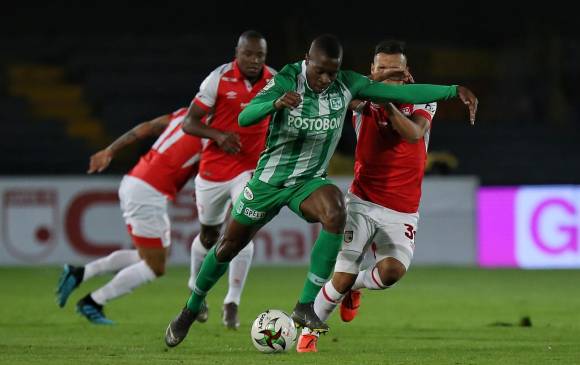 Acciones de octubre del año pasado cuando igualaron 0-0. FOTO COLPRENSA 
