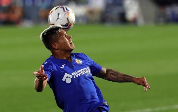 Juan Camilo Cucho Hernández, jugador del Getafe. FOTO EFE