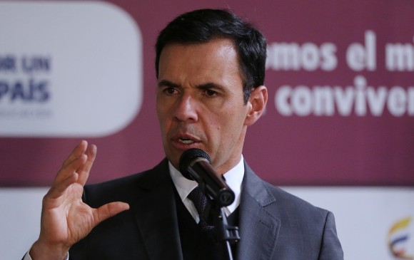 El ministro del Interior, Guillermo Rivera. Foto: Colprensa. 