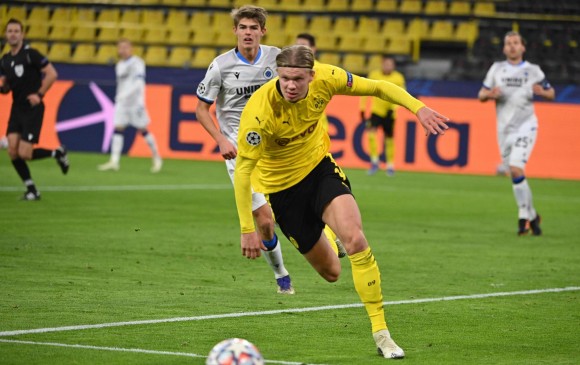 El ariete del Borussia es la estrella naciente del fútbol mundial y, a sus 20 años, sorprende con sus estadísticas. FOTO afp