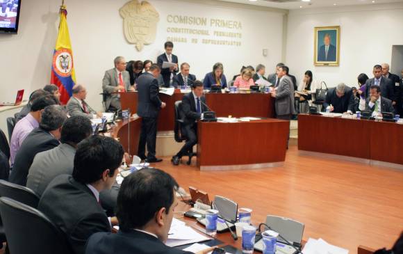 Comisión Primera de la Cámara de Representantes. FOTO ARCHIVO-COLPRENSA.