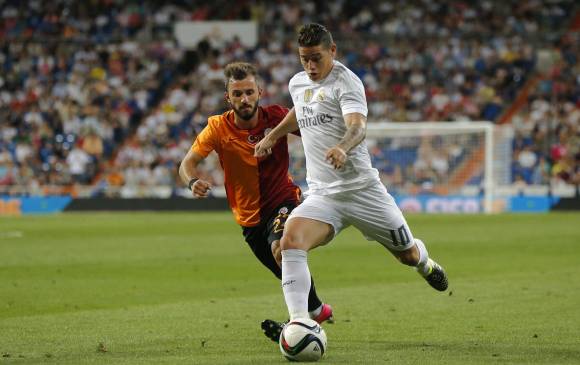 James Rodríguez está en etapa de recuperación y para él es un impulso importante la nominación, por segundo año cosecutivo, entre los 23 futbolistas al Balón de Oro-2015. FOTO ap