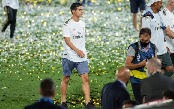 James Rodríguez cierra su temporada fuera de las convocatorias del Real. FOTO EFE