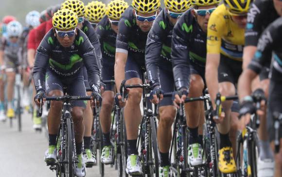 Nairo Quintana sigue cuarto en la clasificación general del Tour a 23 segundo del líder Chris Froome. FOTO AFP