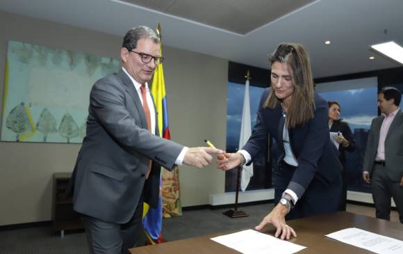  Louis Kleyn, cuando asumió la presidencia de la ANI en septiembre de 2018. FOTO COLPRENSA