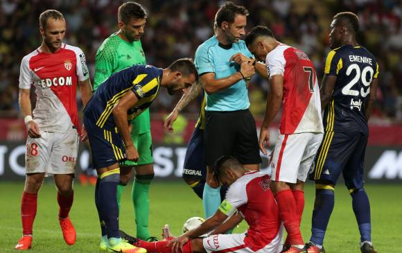 Falcao no aparecerá en los duelos de la fase clasificatoria de la Champions ante el Villarrea. FOTO AFP