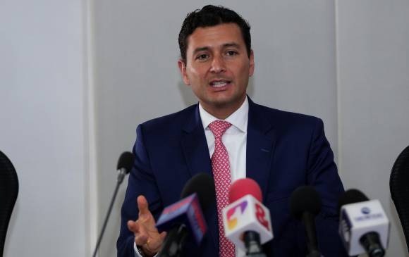 Jorge Castaño Gutiérrez, superintendente financiero. Su entidad reveló datos del golpe de la pandemia al sector. FOTO colprensa