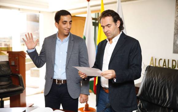 Daniel Palacios Mejía durante el acto de toma de posesión como director del Inder, Medellín. FOTO CORTESÍA INDER