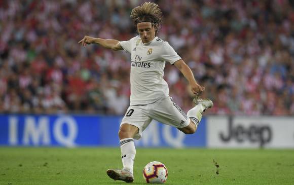 Luka Modric, jugador del Real Madrid es el más fuerte candidato a ser The Best, el lunes entrante. FOTO AFP 