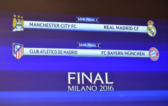 Así quedaron las semifinales de la Champions League
