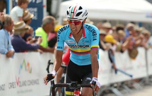 Iván Ramiro Sosa correrá las próximas tres temporadas con el Team Sky. FOTO CORTESÍA FEDECICLISMO