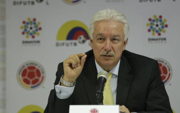 Jorge Perdomo dijo que existen dos propuestas para modificar el formato del descenso en el fútbol colombiano. FOTO COLPRENSA