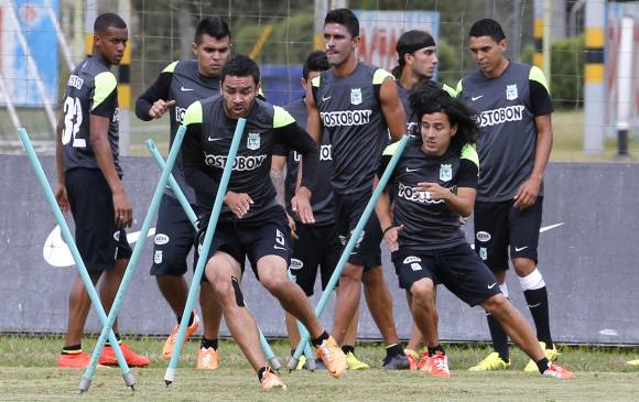 Nacional trabajó ayer en Guarne con los jugadores que no actuaron el domingo ante Caldas. FOTO juan antonio sánchez