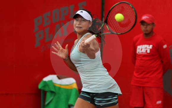 María Fernanda Herazo mantiene un buen rendimiento en territorio tunecino. La semana pasada fue campeona en dobles del torneo de Hammamet. Ya ha hecho parte de la Fed Cup. FOTO JAIME PÉREZ