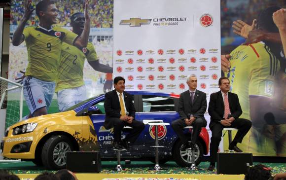 Chevrolet se une así a Cerveza Águila y Coca Cola como patrocinadores oficiales. FOTO COLPRENSA