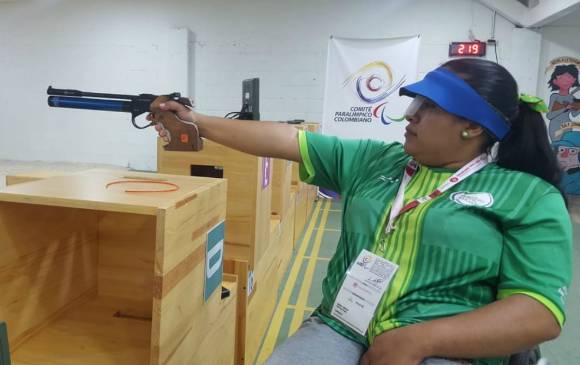 En acción María Teresa Restrepo, la antioqueña nominada a Atleta de las Américas. FOTO CORTESÍA COMITÉ PARALÍMPICO