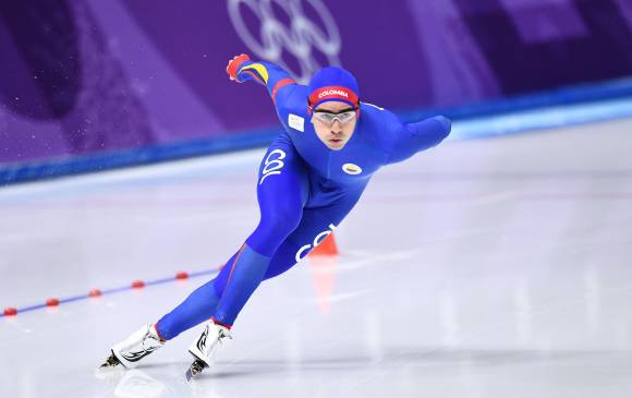 En 2015, Causil saltó del patinaje sobre ruedas al hielo, pese a ser una estrella en esa especialidad. . FOTO AFP