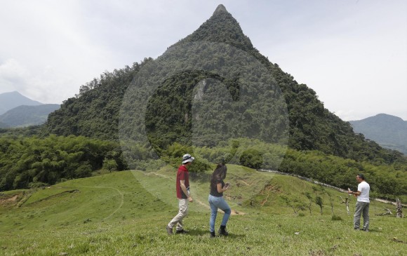 El cerro es un volcán apagado con forma piramidal que emergió de la tierra en el periodo Terciario, hace 50 millones de años, según el arqueólogo Pablo Aristizábal. FOTO Manuel Saldarriaga