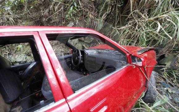 Cinco heridos por accidente en vía al corregimiento de San Cristóbal