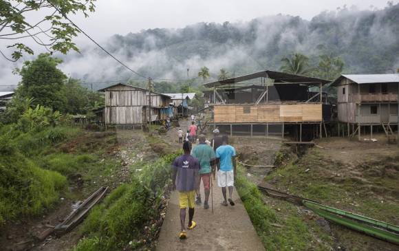 Pie de Pató, en Chocó (foto), es una de las comunidades afectadas por el Eln. FOTO Manuel Saldarriaga