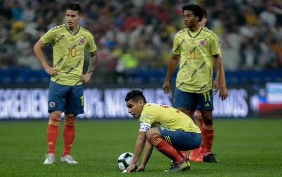 James Rodríguez, Juan Guillermo Cuadrado y Radamel Falcao García serían inicialistas de Colombia ante Venezuela. FOTO COLPRENSA